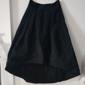 Teri Jon Black Midi Skirt